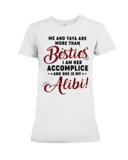 ME AND YAYA ARE MORE THAN BESTIES Premium Fit Ladies Tee tile