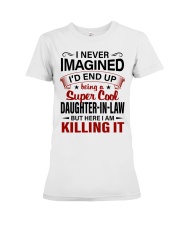 I NEVER IMAGINED - BEST GIFT FOR DAUGHTER-IN-LAW Premium Fit Ladies Tee tile