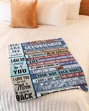 I AM SO PROUD OF YOU - FROM NANA TO GRANDDAUGHTER Small Fleece Blanket - 30" x 40" aos-coral-fleece-blanket-30x40-lifestyle-front-01