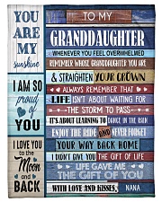 I AM SO PROUD OF YOU - FROM NANA TO GRANDDAUGHTER Small Fleece Blanket - 30" x 40" front
