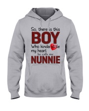 He Calls Me Nunnie - Perfect Gift For Nunnie Hooded Sweatshirt front