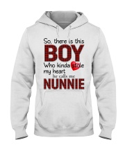 He Calls Me Nunnie - Perfect Gift For Nunnie Hooded Sweatshirt tile