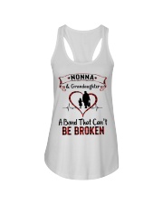 NONNA AND GRANDDAUGHTER A BOND CAN'T BE BROKEN Ladies Flowy Tank tile