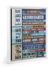 STRAIGHTEN YOUR CROWN - GIFT FOR GRANDDAUGHTER Floating Framed Canvas Prints White tile
