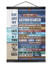 STRAIGHTEN YOUR CROWN - GIFT FOR GRANDDAUGHTER Hanging Canvas tile