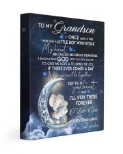 I LOVE YOU - GRANDSON GIFT WITH ELEPHANT 11x14 Gallery Wrapped Canvas Prints front