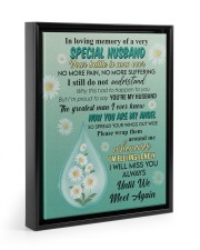 I WILL MISS YOU ALWAYS UNTIL WE MEET AGAIN Floating Framed Canvas Prints Black tile