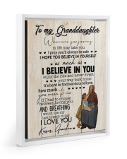 I BELIEVE IN YOU - GRANDMA TO GRANDDAUGHTER Floating Framed Canvas Prints White tile