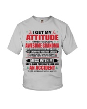 I Get My Attitude - Lovely Gift For Grandchildren Youth T-Shirt front