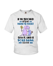 IF I'M SPOILED - GIFT FOR GRANDCHILDREN Youth T-Shirt front