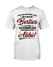 SHE IS MY ALIBI - LOVELY GIFT FOR GRANDCHILDREN Premium Fit Mens Tee tile
