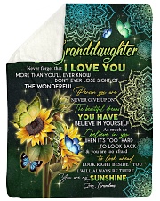 I LOVE YOU - GRANDMA TO GRANDDAUGHTER Large Sherpa Fleece Blanket - 60" x 80" thumbnail