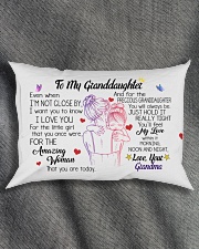 YOU'LL FEEL MY LOVE - BEST GIFT FOR GRANDDAUGHTER Rectangular Pillowcase aos-pillow-rectangle-front-lifestyle-1