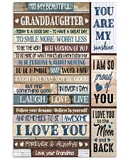 I LOVE YOU - LOVELY GIFT FOR GRANDDAUGHTER 11x17 Poster front