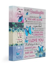 YOU'RE NOT ALONE - TO GRANDDAUGHTER FROM GRANDMA 11x14 Gallery Wrapped Canvas Prints front