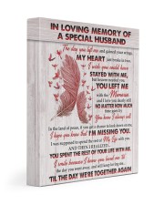 IN LOVING MEMORY OF A SPECIAL HUSBAND 11x14 Gallery Wrapped Canvas Prints front