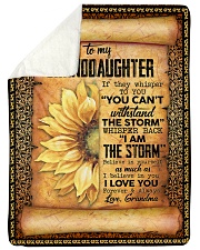 I LOVE YOU - GRANDMA TO GRANDDAUGHTER Sherpa Fleece Blanket tile