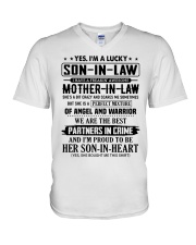 PARTNERS IN CRIME - GREAT GIFT FOR SON-IN-LAW V-Neck T-Shirt tile