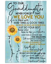 I LOVE YOU - BEST GIFT FOR GRANDDAUGHTER 11x17 Poster front