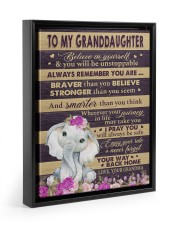 I Pray You Will Always Be Safe - Best Gift For Granddaughter Floating Framed Canvas Prints Black tile