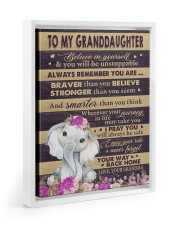 I Pray You Will Always Be Safe - Best Gift For Granddaughter Floating Framed Canvas Prints White tile