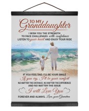 I WILL LOVE YOU - TO GRANDDAUGHTER FROM GRANDMA Hanging Canvas tile