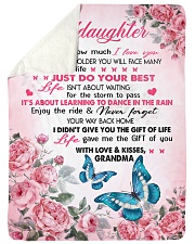 I LOVE YOU - PERFECT GIFT FOR GRANDDAUGHTER Large Sherpa Fleece Blanket - 60" x 80" thumbnail