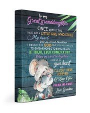 I LOVE YOU - GRANDMA TO GREAT GRANDDAUGHTER 11x14 Gallery Wrapped Canvas Prints front