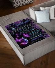THE WORLD TO ME - FROM MAMMY TO GRANDDAUGHTER Small Fleece Blanket - 30" x 40" aos-coral-fleece-blanket-30x40-lifestyle-front-03