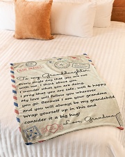 MY LOVE WILL FOLLOW YOU - GRANDMA TO GRANDDAUGHTER Small Fleece Blanket - 30" x 40" aos-coral-fleece-blanket-30x40-lifestyle-front-01