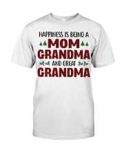 Happiness Is Being A Mom And Great Grandma Premium Fit Mens Tee tile