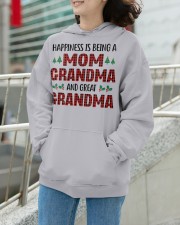 Happiness Is Being A Mom And Great Grandma Hooded Sweatshirt apparel-hooded-sweatshirt-lifestyle-front-104