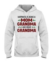 Happiness Is Being A Mom And Great Grandma Hooded Sweatshirt tile