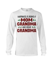 Happiness Is Being A Mom And Great Grandma Long Sleeve Tee tile