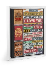 I Am So Proud Of You - Special Gift For Granddaughter Floating Framed Canvas Prints White tile