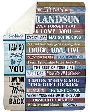 FOLLOW YOUR DREAMS - OMA TO GRANDSON Sherpa Fleece Blanket tile
