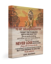 BELIEVE DEEP IN HEART - BEST GIFT TO GRANDDAUGHTER 11x14 Gallery Wrapped Canvas Prints front