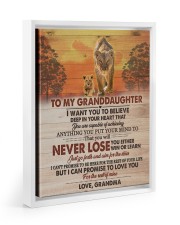 BELIEVE DEEP IN HEART - BEST GIFT TO GRANDDAUGHTER Floating Framed Canvas Prints White tile