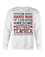 AWESOME RETIRED TEACHER - GIFT FOR GRANDCHILDREN Crewneck Sweatshirt tile