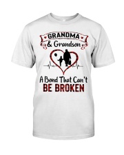GRANDMA AND GRANDSON A BOND CAN'T BE BROKEN Premium Fit Mens Tee tile