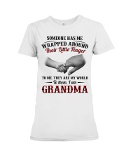 THEY ARE MY WORLD - PERFECT GIFT FOR GRANDMA Premium Fit Ladies Tee tile