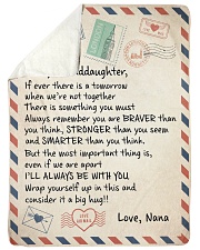 I'LL ALWAYS BE WITH YOU - NANA TO GRANDDAUGHTER Sherpa Fleece Blanket tile