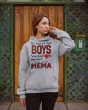 He Calls Me Mema - Perfect Gift For Mema Hooded Sweatshirt apparel-hooded-sweatshirt-lifestyle-02