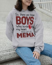 He Calls Me Mema - Perfect Gift For Mema Hooded Sweatshirt apparel-hooded-sweatshirt-lifestyle-front-101