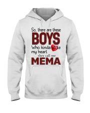 He Calls Me Mema - Perfect Gift For Mema Hooded Sweatshirt tile