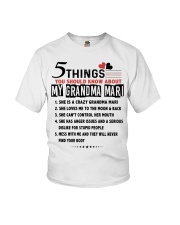 5 THING - ABOUT MY GRANDMA MARI Youth T-Shirt front