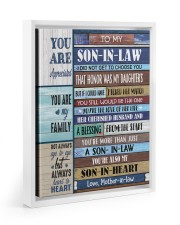 YOU ARE MY FAMILY - GREAT GIFT FOR SON-IN-LAW Floating Framed Canvas Prints White tile