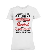 LIKE A PRINCESS - LOVELY GIFT FOR GRANDDAUGHTER Premium Fit Ladies Tee tile