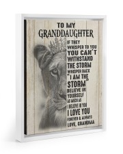 I BELIEVE IN YOU - AMAZING GIFT FOR GRANDDAUGHTER Floating Framed Canvas Prints White tile