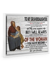 YOU HAVE BECOME - SPECIAL GIFT FOR GRANDDAUGHTER Floating Framed Canvas Prints White tile